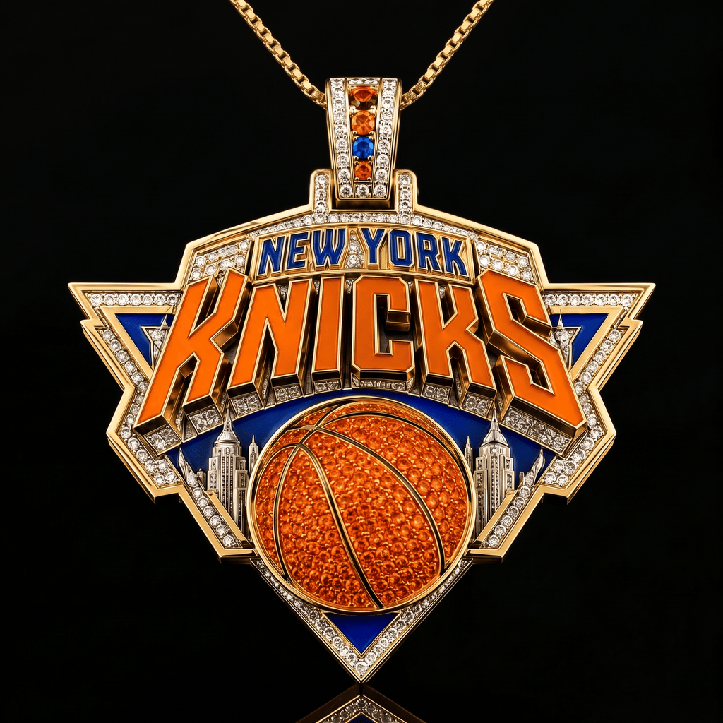 NYK Solid Gold Chain with Diamond Pendant PDL