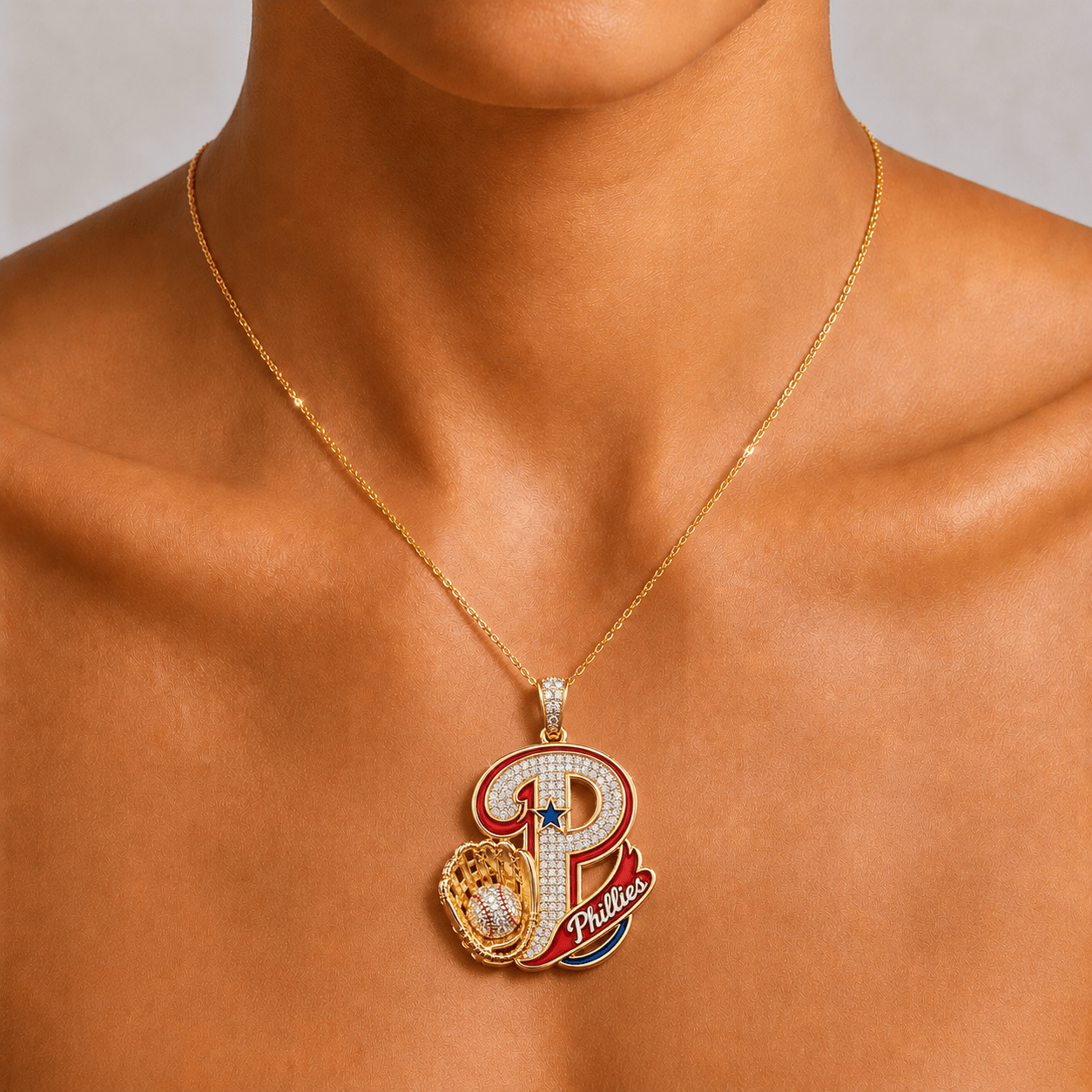 PPP Solid Gold Chain with Diamond Pendant BMD